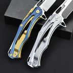 9'' New 7Cr17MoV Blade Steels Handle Pocket Folding Tool VTF06