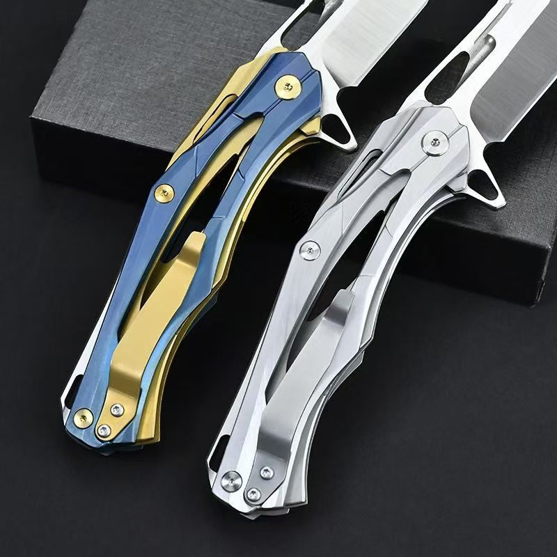 9'' New 7Cr17MoV Blade Steels Handle Pocket Folding Knife VTF06