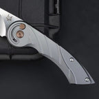 7'' New Manual Folding Tool CNC M390 Blade Aluminum Handle Pocket Tool VTF91