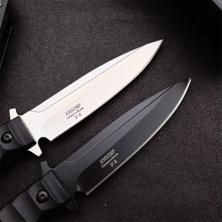 9'' New D2 Fixed Blade Nylon Glass Fiber Handle Collection Knife VTH06