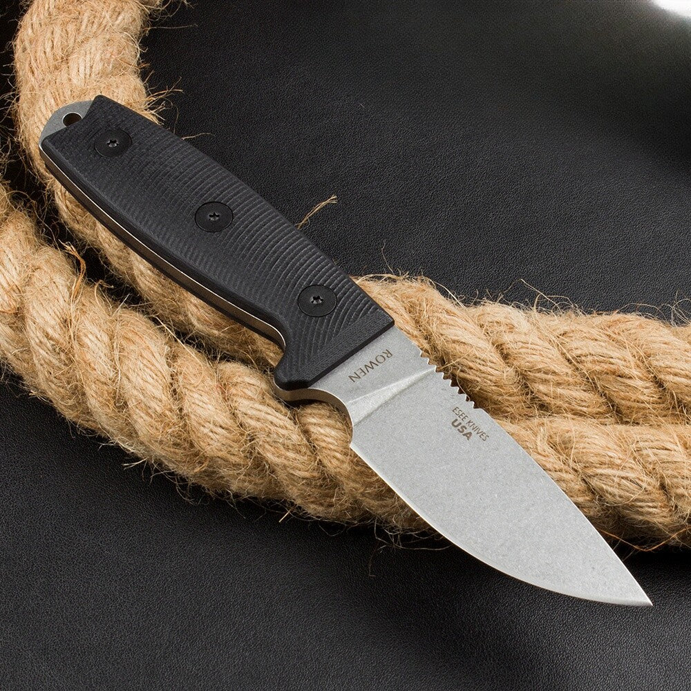 8''New CNC Stone Wash DC53 Blade G10 Handle Camping Knife VTH75