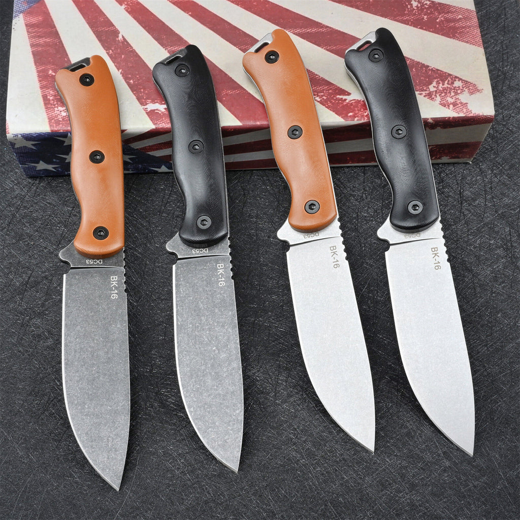 9'' New CNC DC53 Blade Full Tang G10 Handle Camping Knife VTH13