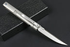 7.5'' New CNC D2 Steel Blade Full T4C Titanium Handle Pocket Camping Hiking Folding Tool DF43