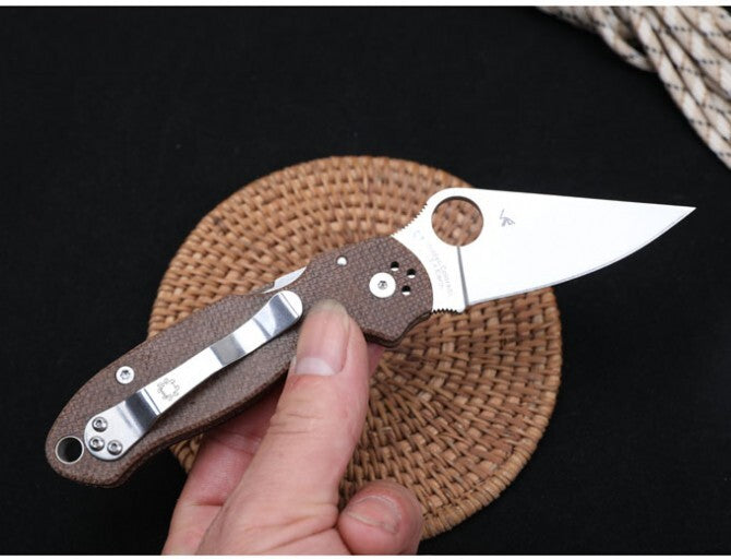 New S30V Blade Pocket Lock Back Camping Folding Pocket Knife TFF11N