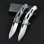 9'' New 7Cr17MoV Blade Steels Handle Pocket Folding Tool VTF06