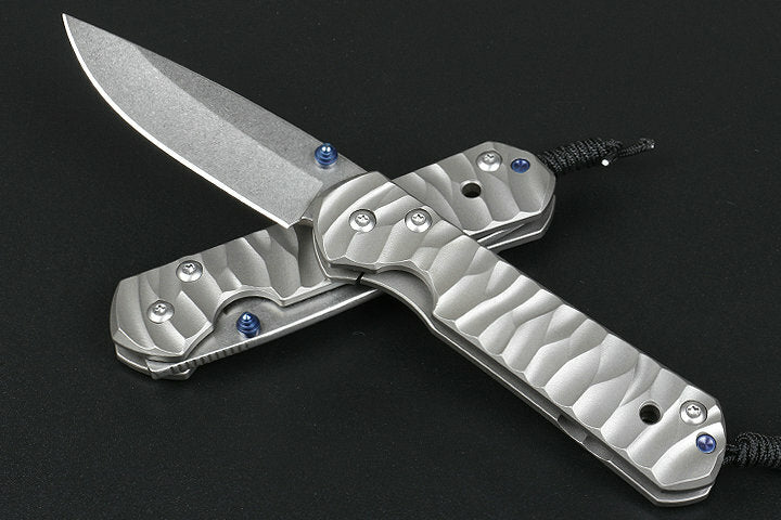 New CNC D2 Blade Sebenza 21 Style Full T4C Titanium Handle Pocket Camping Folding Knife DF05