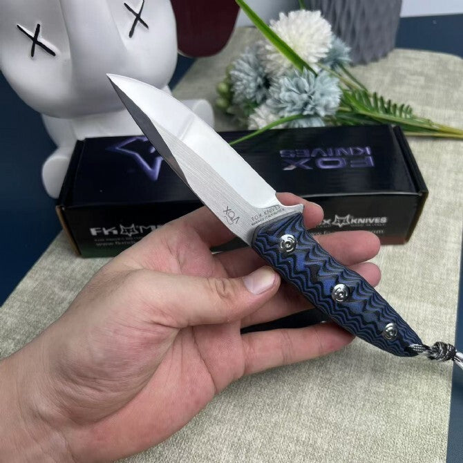 9'' New CNC N690Co Steels Blade G10 Handle Full Tang Camping Knife VTH39