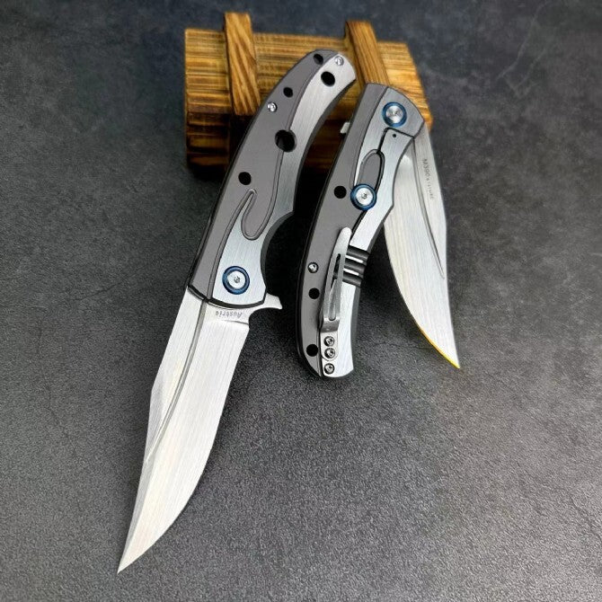 8.5'' New Folding Knife M390 Blade 420Z2 Steel Handle Camping Knife VTF48