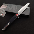 8'' New CNC Fast Opening 440B Steel Blade G10 Handle Camping Folding Tool VTF27