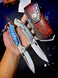 M390 Blade TC4 T4C Handle Collection Folding Pocket Knife VTF111