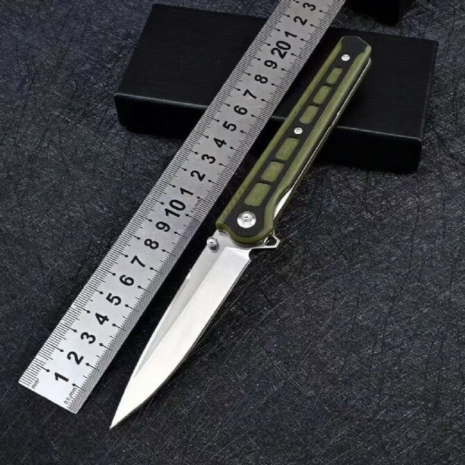 8'' New G10 Handle M390 Steel Blade Pocket Camping Folding Knife VTF21