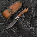 New VG10 Damascus Blade Wood Handle Collection Folding Knife VTF182
