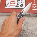 7.5''New Manual Folding Tool ASP30 Steel Blade Wood Handle Pocket Tool VTF198