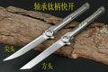 New Fast Opening M390 BladefFull T4C Titanium Handle Pocket Camping Folding Knife DF07