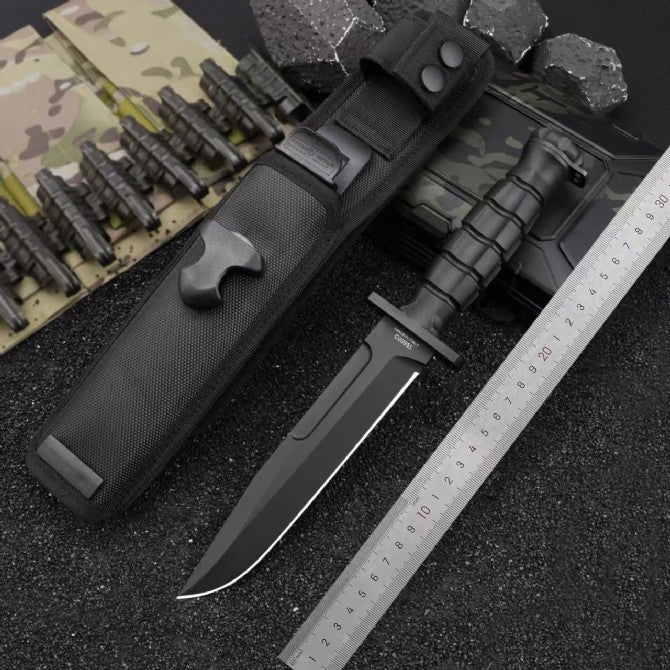12'' New CNC N690 Steel Blade Nylon Handle Camping Knife VTH36N