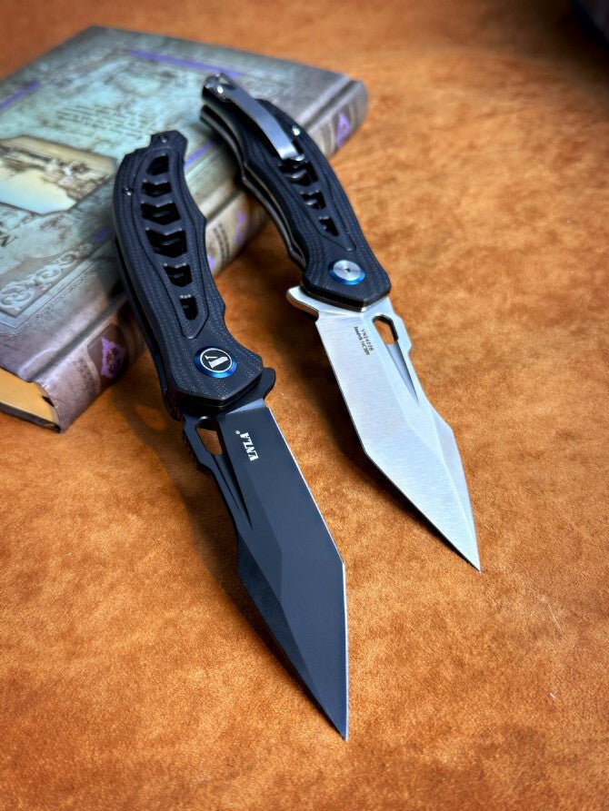 8'' New FoldingKnife 14C28N Blade G10 Handle EDC Knife VTF75