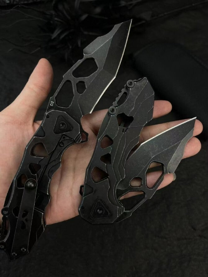 8'' New FoldingKnife D2 Blade Steels Handle Collection Knife DF60