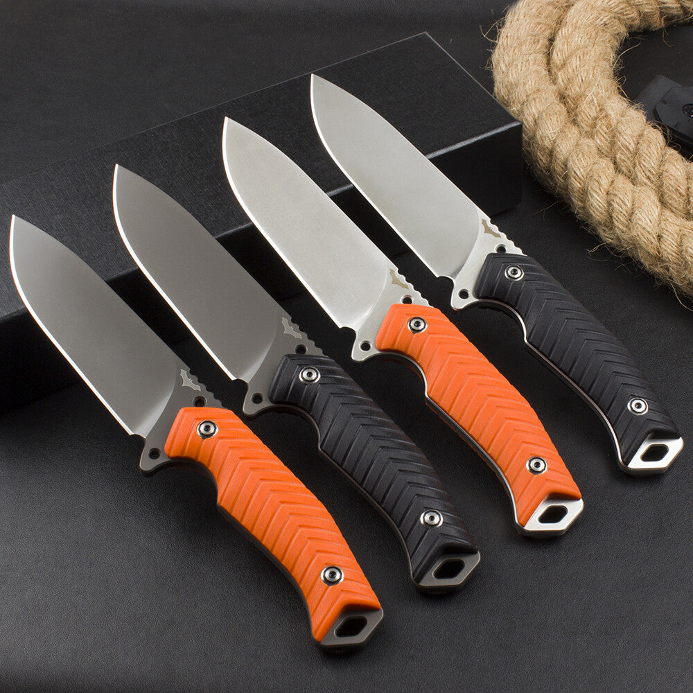 10'' New CNC DC53 Steel 5MM Blade G10 Handle Camping Knife VTH76