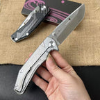 8'' New Fast Opening G10 Handle ZDP189 Steels Blade Pocket Folding Tool VTF109