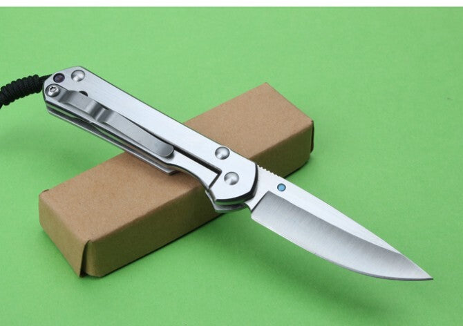 New 440C Steel Blade Sebenza21 Style All Steel Handle Pocket Folding Knife VTF39