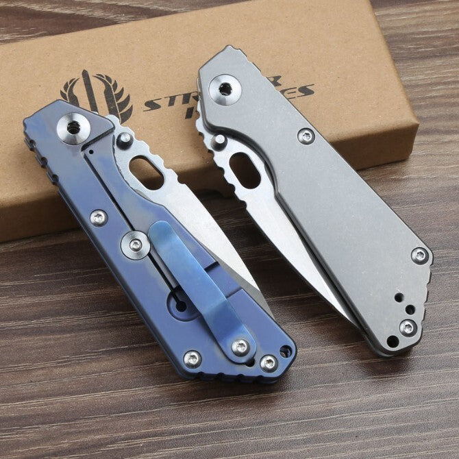 8'' New CNC CPM154 Blade Full T4C Titanium Handle Pocket Camping Folding Knife VTF54