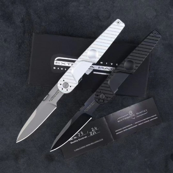 8'' New CNC N690 Steel Blade Aluminum Handle Camping Pocket Folding Knife VTF17