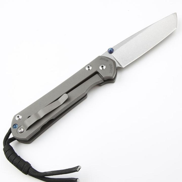 New CNC D2 Blade Sebenza 21 Style Full T4C Titanium Handle Pocket Camping Folding Knife DF187