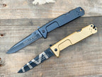 10'' New 5MM Blade Aluminum Handle Lockback Camping Pocket Folding Tool VTF80
