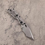 8.5'' New CNC Stone Wash D2 Blade Full T4C Titanium Handle   Folding Pocket Tool DF58