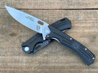 9" New Manual Folding Tool D2 Blade G10 Handle Liner Lock Pocket Tool DF52
