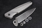8'' New CNC M390 Steel Blade Full T4C Titanium Handle Pocket Camping Folding Tool DF96