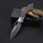 8.5'' New Manual Folding Tool UZI Steels Blade Ebony Handle Folding Tool VTF67