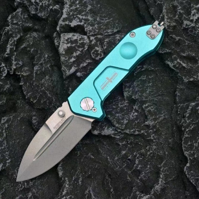 7'' New Manual Folding Knife N690 Blade Aluminum Handle Pocket Knife VTF156