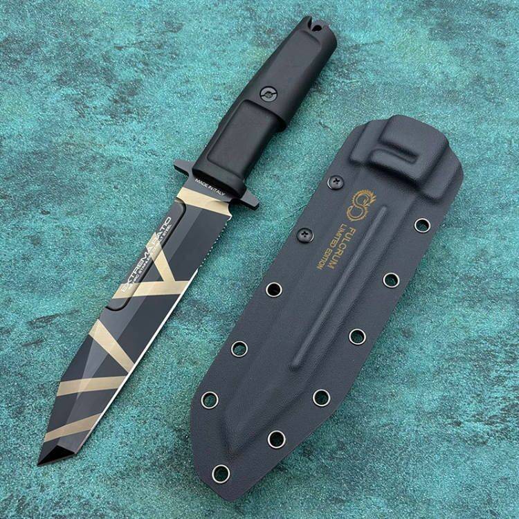 New A8 Steel Fixed Blade FORPRENE Handle Collection Knife VTH41
