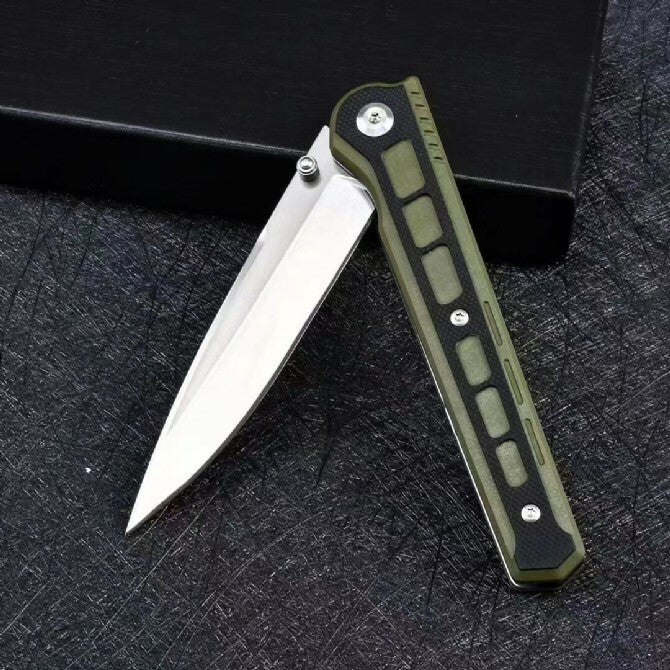 8'' New G10 Handle M390 Steel Blade Pocket Camping Folding Knife VTF21