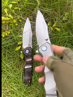 9'' New Manual VG10 Blade Full T4C Titanium Handle Pocket Camping Folding Tool VTF97
