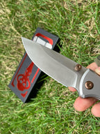 8'' New FoldingTool M390 Blade Full T4C Titanium Handle Pocket Camping Tool VTF95N
