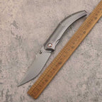9.5'' New Manual Folding Tool 14C28N Blade Full T4C Titanium Handle  Folding Tool VTF57