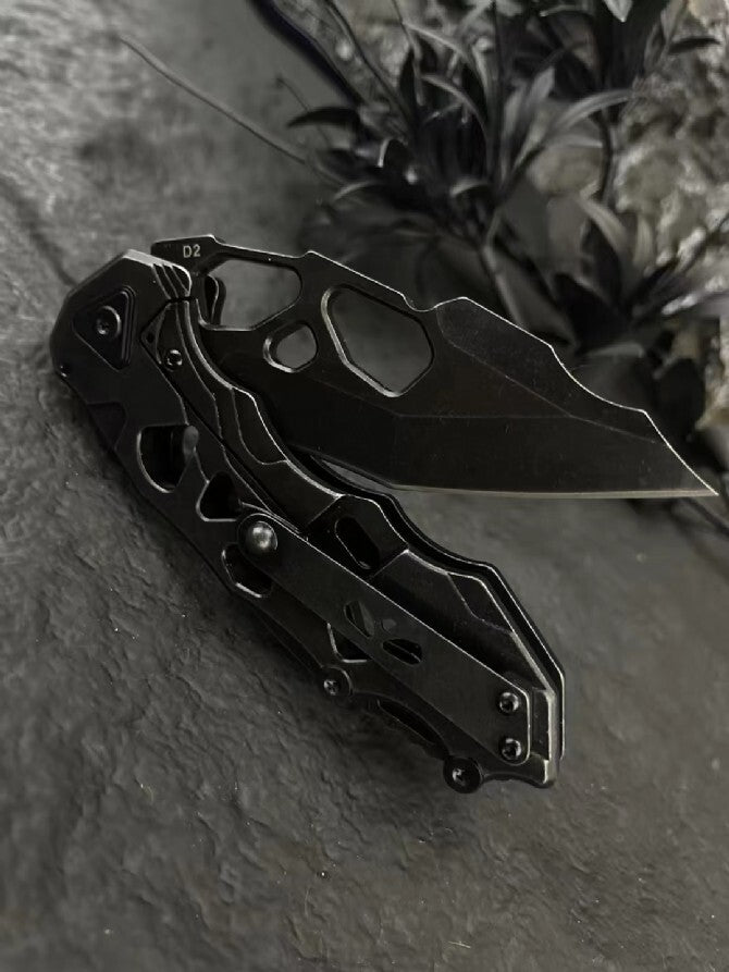 8'' New FoldingKnife D2 Blade Steels Handle Collection Knife DF60