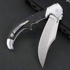 16" New Large S35VN Blade Survival Bowie G10 Handle BackLock Folding Tool VTF53