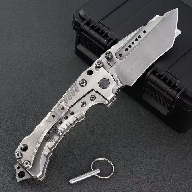 10"New CNC Large Z-Wear Steel Blade T4C Handle Folding Knife VTF24