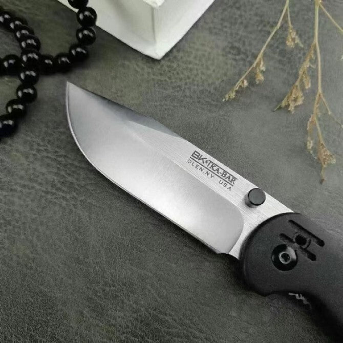 8.5''New 440C Blade Nylon Fiber Handle Camping Folding Pocket Knife BK40