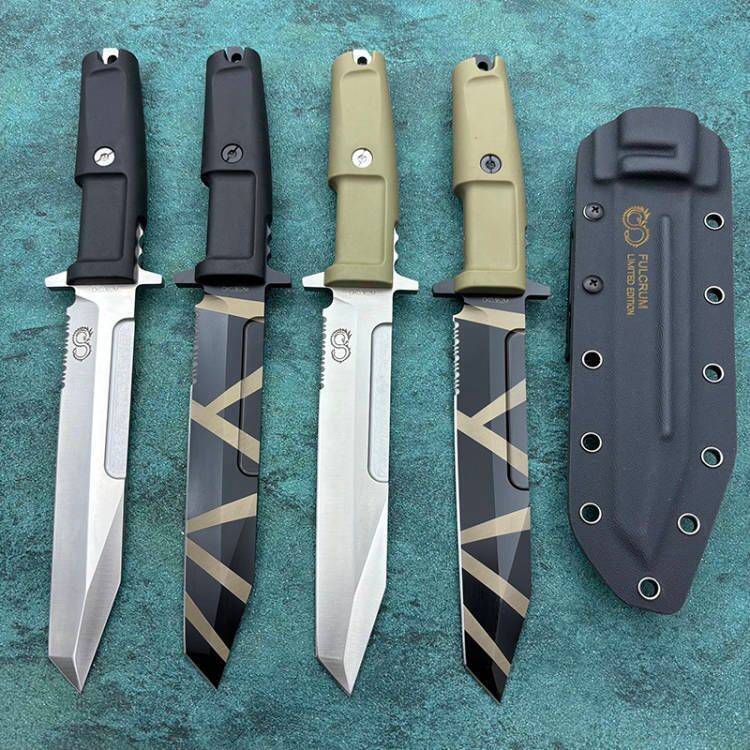 New A8 Steel Fixed Blade FORPRENE Handle Collection Knife VTH41