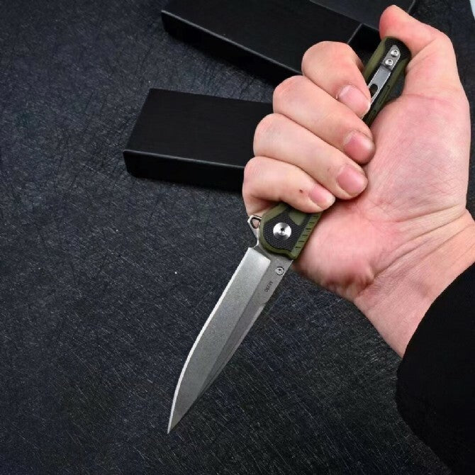 8'' New G10 Handle M390 Steel Blade Pocket Camping Folding Knife VTF21