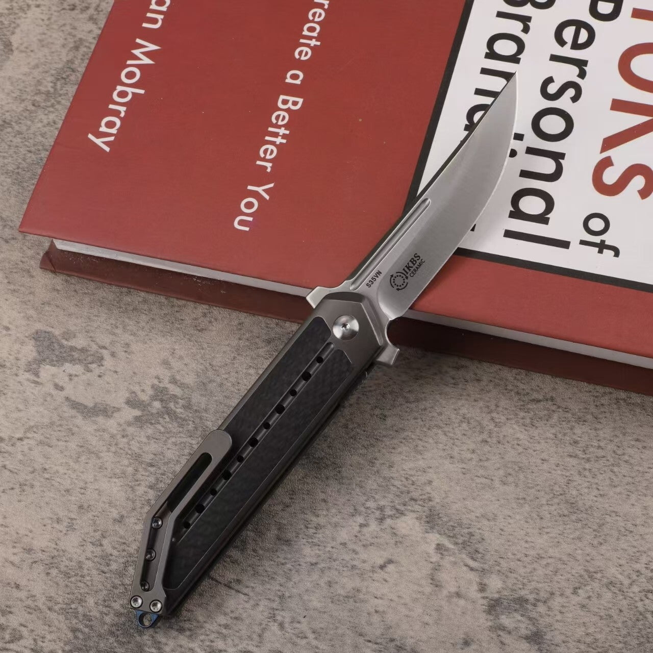8.5''New Manual Folding Knife S35VN Blade Full T4C Titanium Handle Pocket Camping Knife VTF70