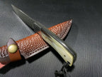 8'' New VG10 Damascus Blade Horn Handle Collection Camping Tool VTH09