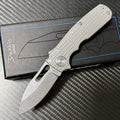 7'' New S35VN Blade Full T4C Titanium Handle Folding Camping Pocket Knife VTF83T