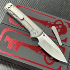 8'' New Folding Tool M390 Blade Full T4C Titanium Handle  Camping Tool VTF119