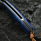 8'' New Fast Opening VG10 Damascus Blade Wood Handle Pocket Folding Tool VTF29