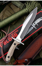 New Rambo Fixed Blade 9Cr18Mov Steel G10 Handle Camping MK9